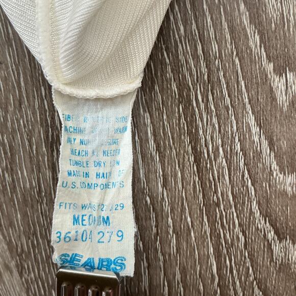 Vintage Sears White Half Slip with Lace Accent Women's Medium Skirt - Picture 6 of 6